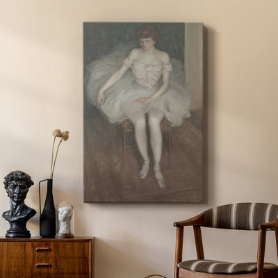 Vintage Portrait Print XIII -Custom Wrapped Gallery Cavas