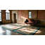 Tapis chinois antique en soie ivoire