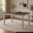 Transitional Design Rectangular 1pc Dining Table Grayish White and Brown Finish Furniture