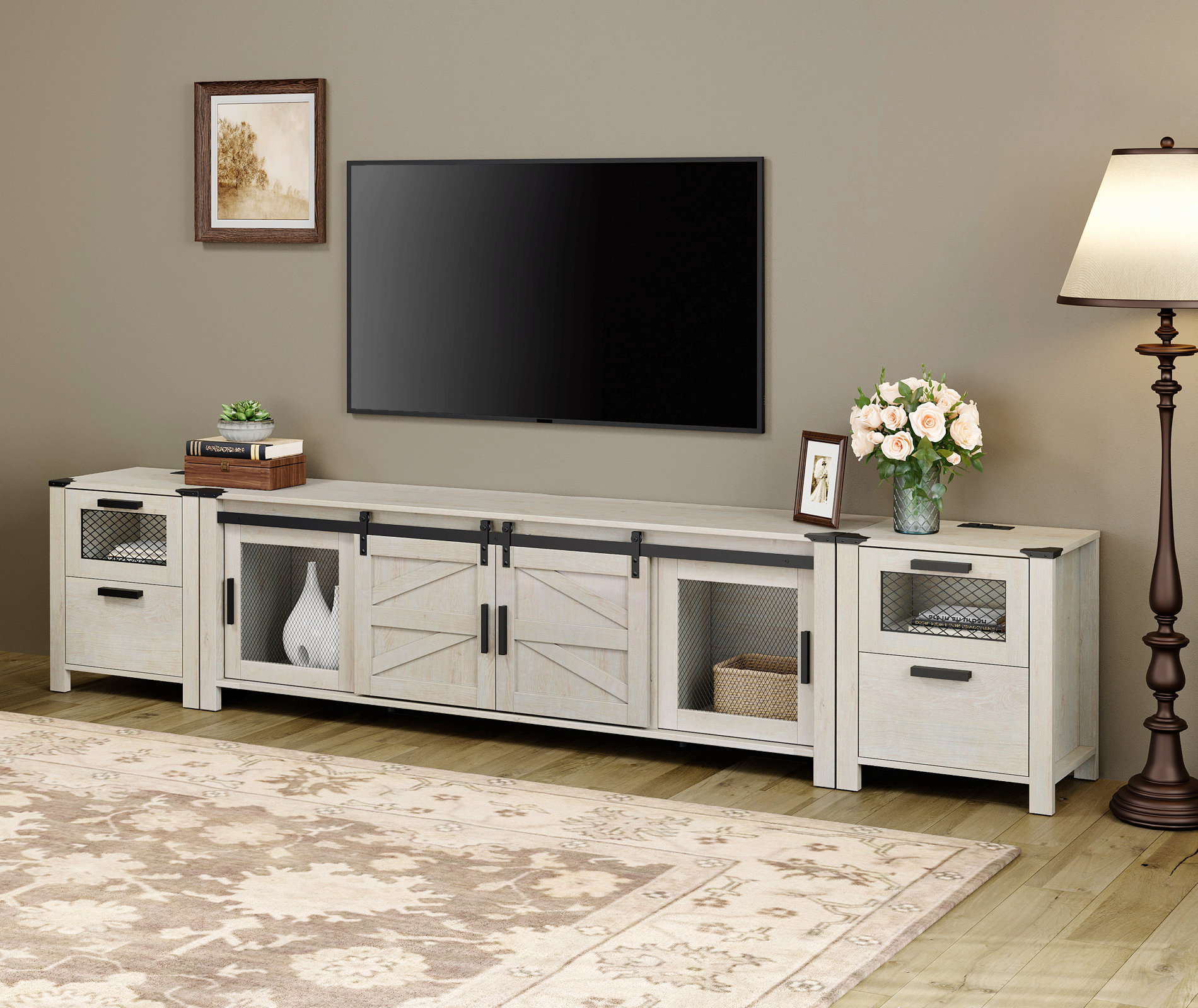 85 Inch Tv Entertainment Centernull