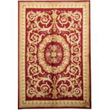 Hand-Knotted High-Quality Wine Area Rug