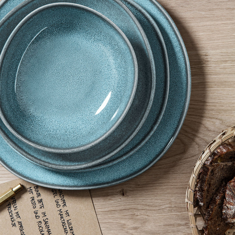 Assiette plate Villeroy & Boch Lave, Bleu glacier