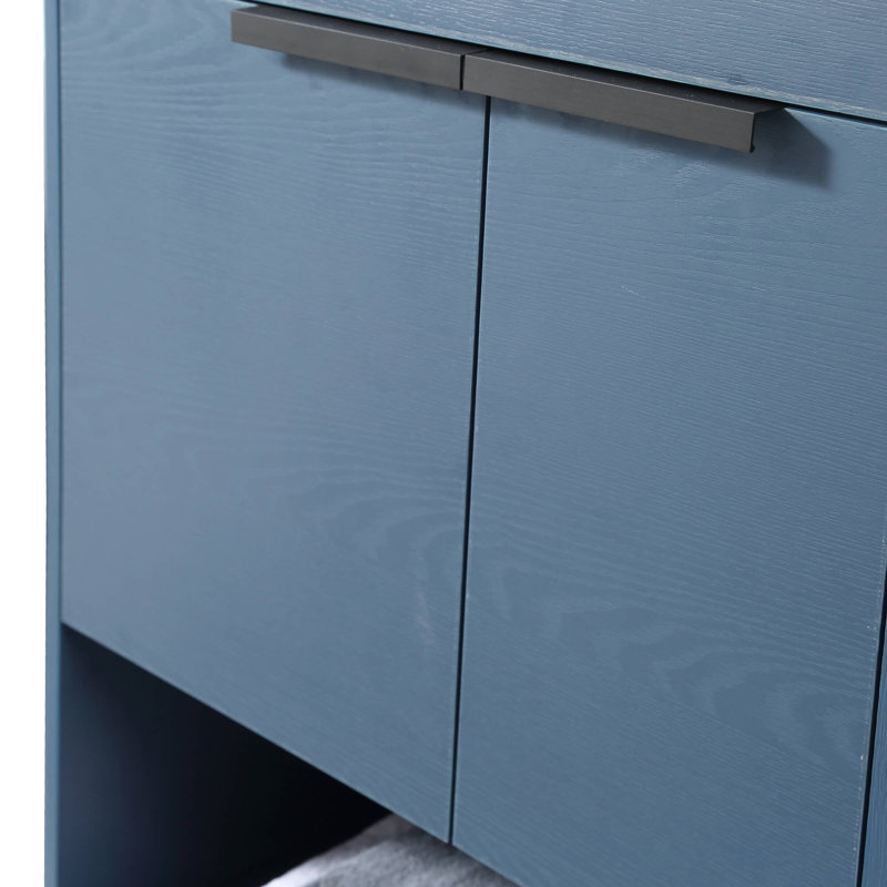 Meuble-lavabo simple 24 po, Bleu marine