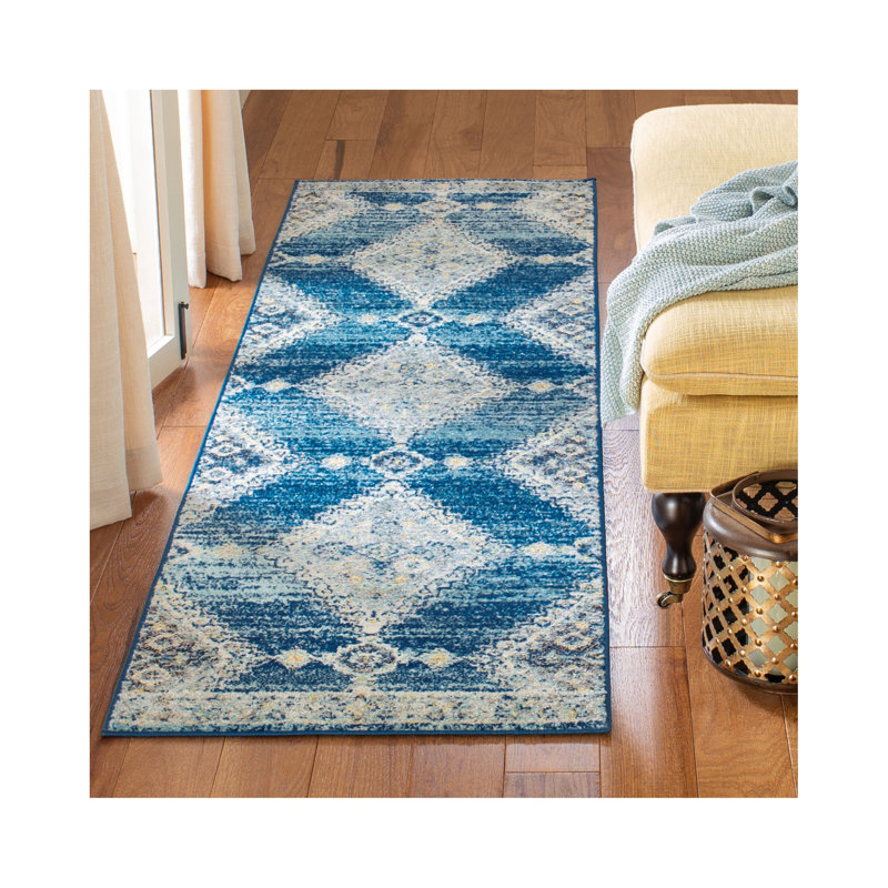 Christa Navy/Cream Rug, Runner 2'3" x 6'