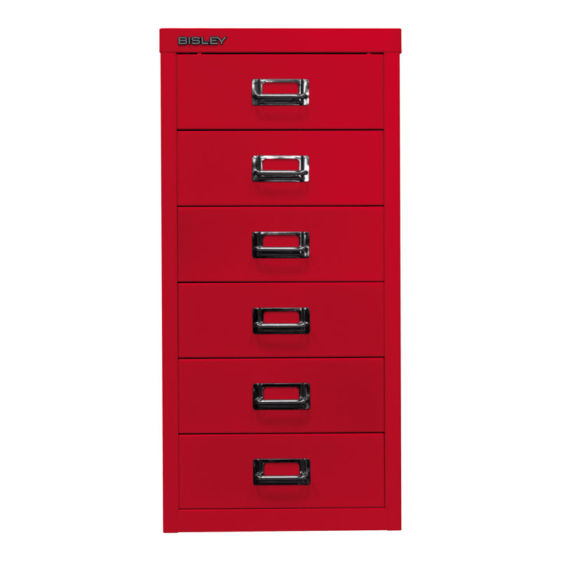 29er 27.9cm Wide 6 -Drawer File Cabinet, Cardinal red