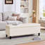 Faux Leather Upholstered Bench with Flip Top-1664387416