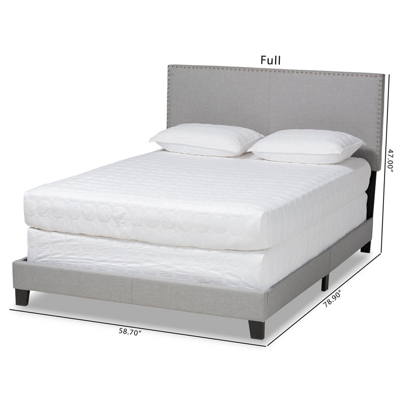 Mikeayla Upholstered Standard Bed, Full / Double, Gray