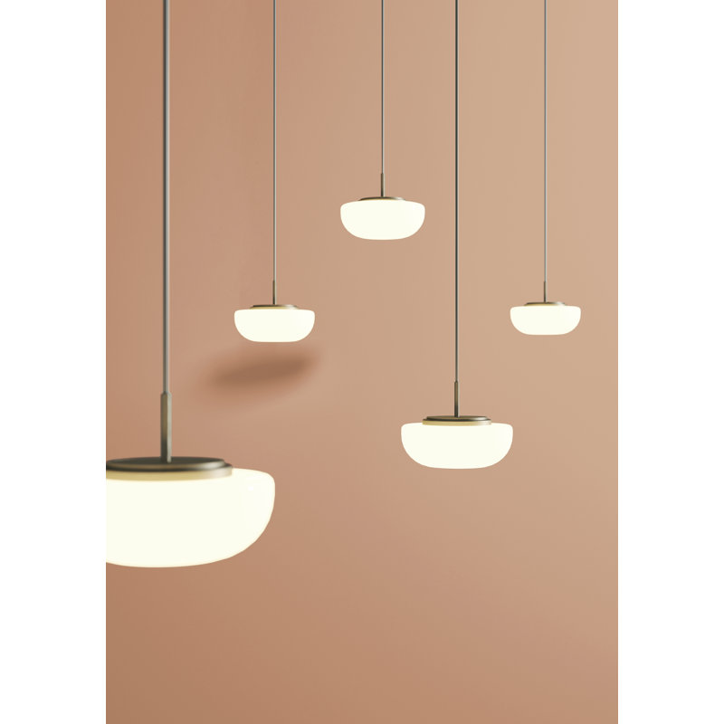 Kiki 1 - Light Single Geometric Pendant, Satin Golden Nickel