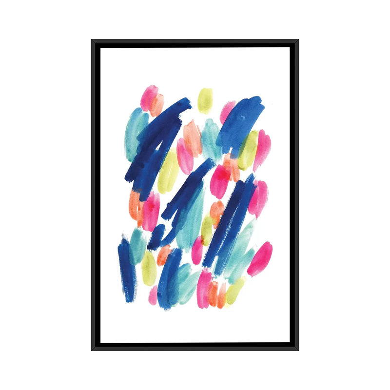 «Tropical Crush», reproduction sur toile, H 60 po x l 40po x P 1,5 po, Toile avec cadre noir, Pas de tapis