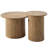Baheerah Rustic Wood Finish Nesting Coffee Table Set, Oak Wood-1915423586