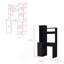 Bureau d'ordinateur Dumas, bureau, noir