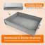 Under Bed Storage Bags with Clear Window & Handles, 24” x 16” x 6",Foldable Closet Organizers, Clothes Blankets Container, Space-saving Storage Bins, with Cardboard Support, Pack of 2, Gray