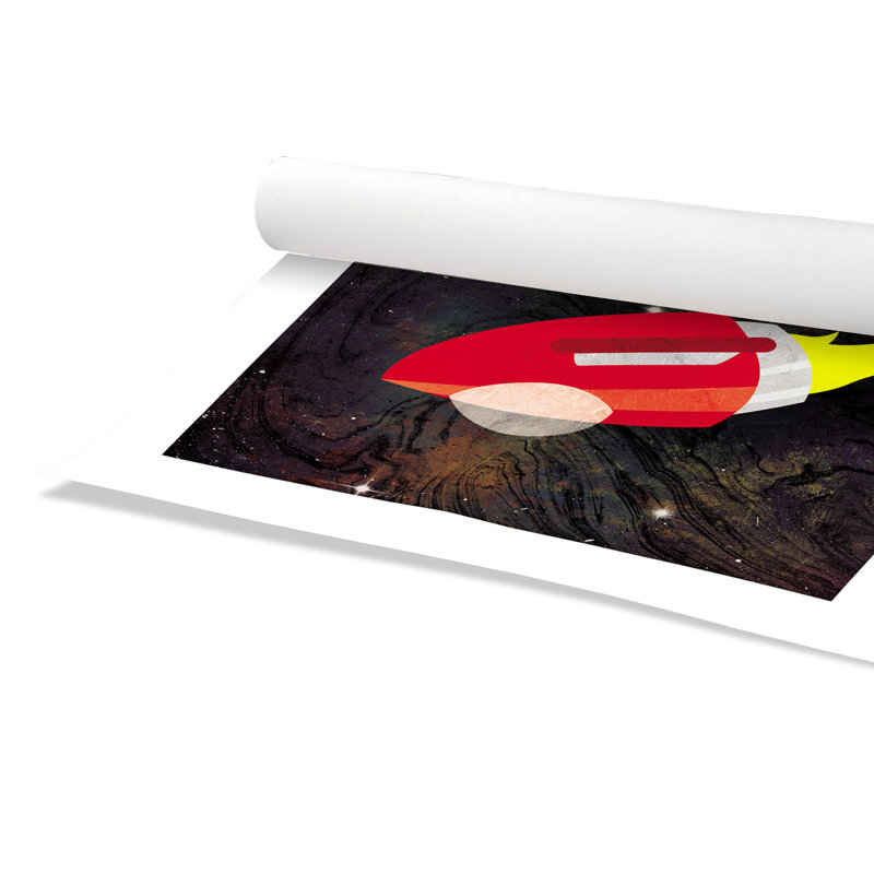 Impression sur papier roulée «Spaceship Adventure Two», H 20 po x l 20 po x P 1 po