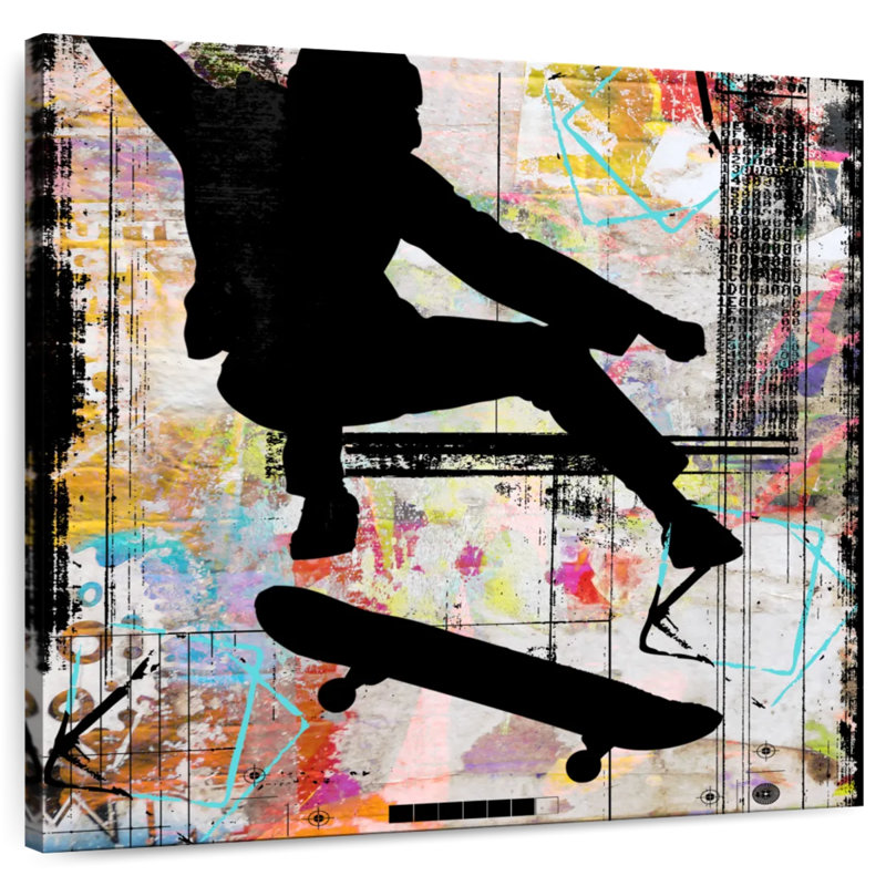 Sireci Extreme Skate Boarder, 16" H x 16" W