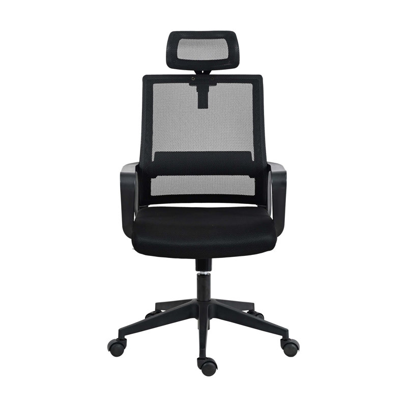 Chaise de bureau Mid-Century ergonomique avec hauteur réglable et tissu pivotant et respirant pour un bureau confortable