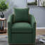 Chaise d'appoint pivotante moderne, revêtement en polyester, style contemporain pour le salon et les petits espaces