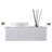 Metal White Bathroom Décor Accessories Tray