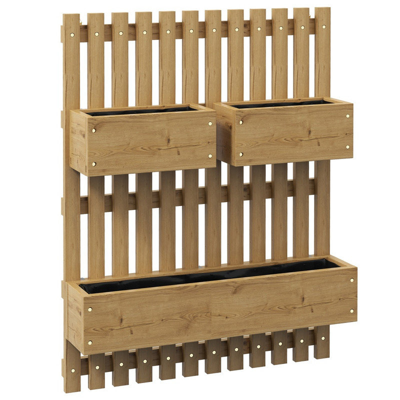 Wood Hanging Planter
