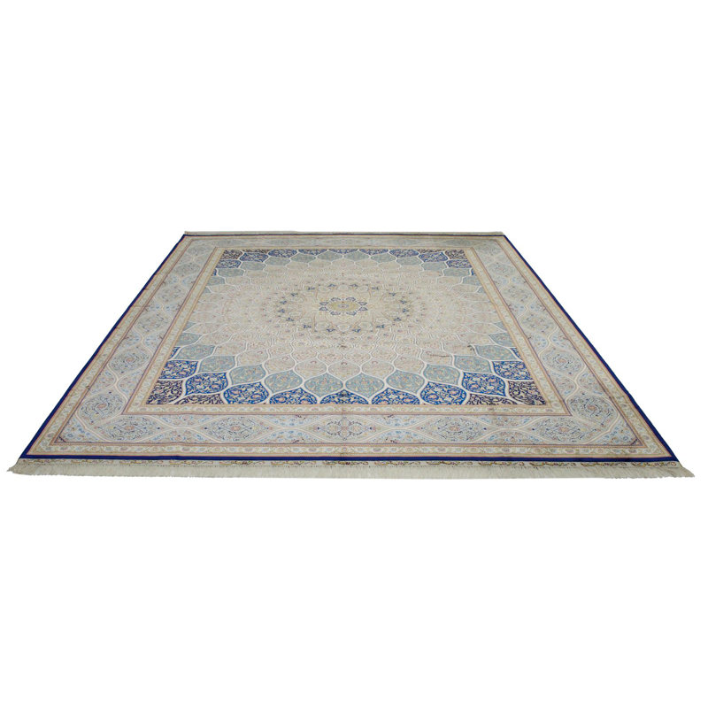 Tapis bleu marine et bleu 8 x 10
