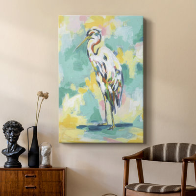 Bright Heron Fresco II - galerie sur mesure Cavas