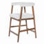 Tabourets de bar de 25 po de hauteur avec dossier, tabourets de comptoir confortables pour îlot de cuisine / salle à manger, ensemble de 2-787843633
