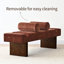 Banc rembourré en chenille l 60 po-1018967225