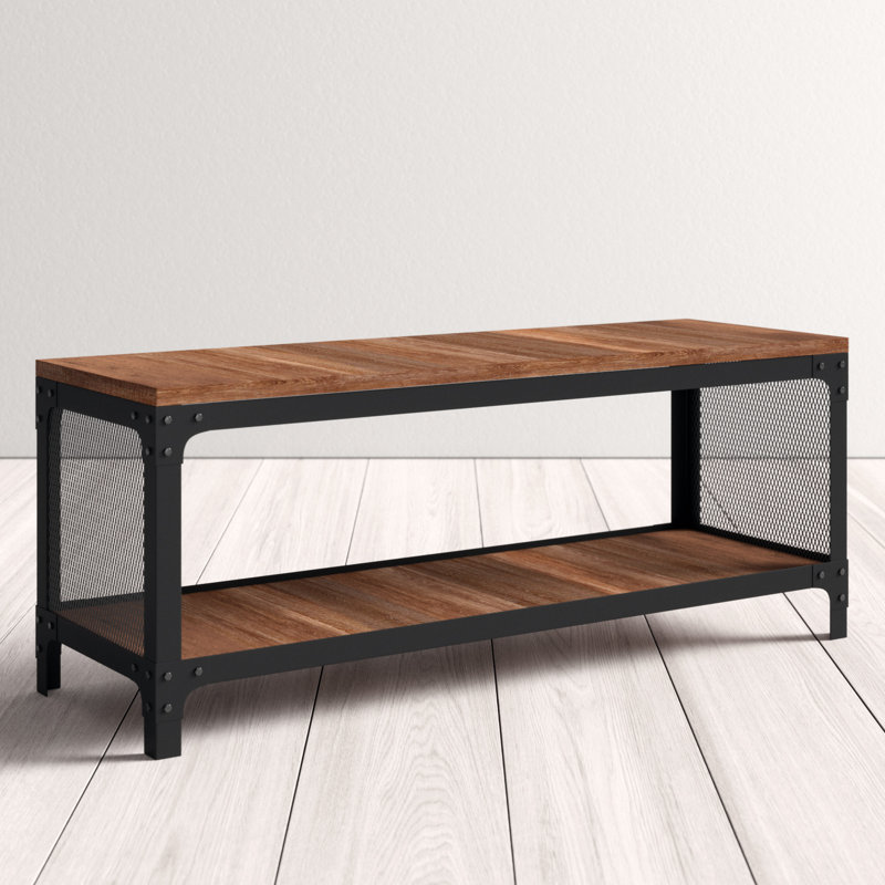 Cabrera Steel Storage Bench
