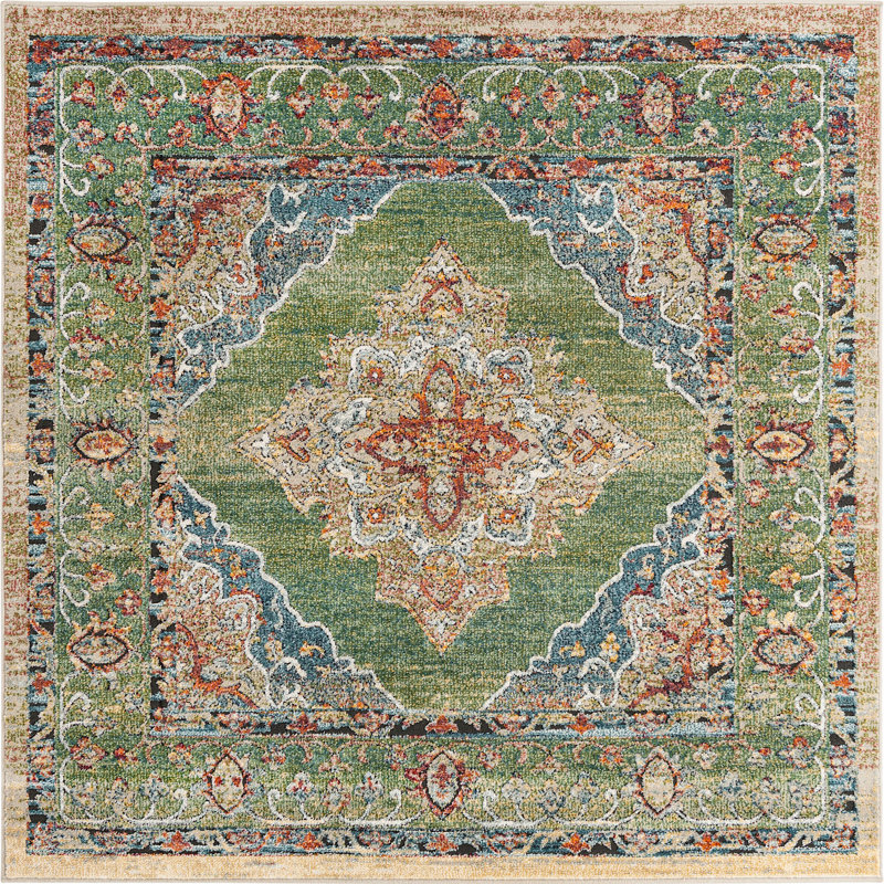 Tapis traditionnel Mekalah, Carré 6 pi