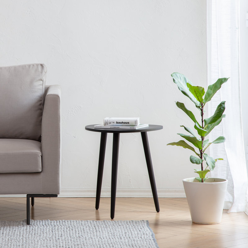 Table de bout Baird, Noir, H 20 po x l 18 po x P 18 po