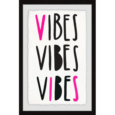'Triple Vibe II' Framed Print