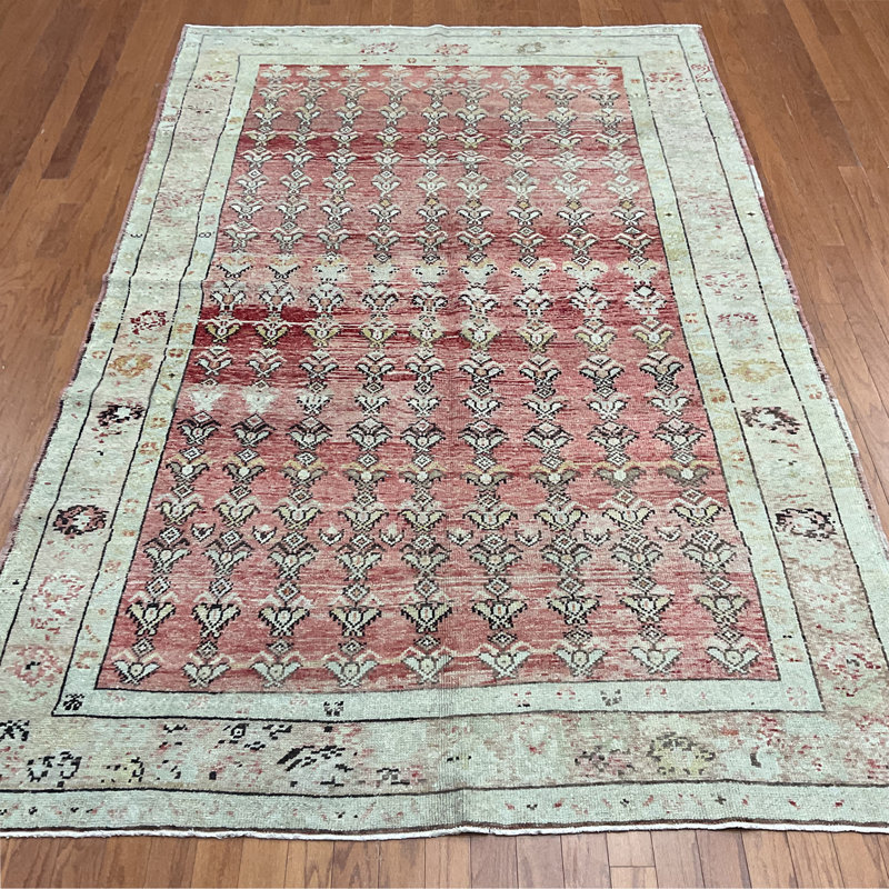 Tapis turc en laine Oushak fabriqué à la main Herat