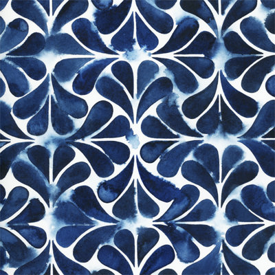 Carreaux de cobalt aquarelle III