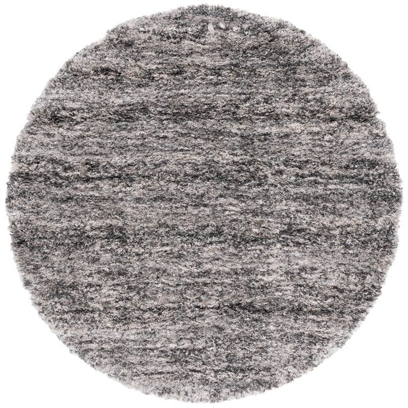 Cockrell Performance Rug, Round 6'7", Dark Gray