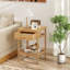 40cm W Bamboo / Rattan Bedside Table