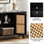 Hearn 109 cm Modern Wide Sideboard with 3 Rattan Doors-588200521