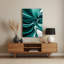 Abstraction numérique 59, art mural vert en métal-689569736