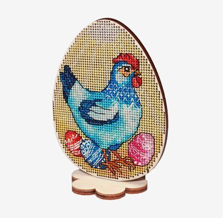 Trousse de broderie au point de croix comptée « Pâques - Poulet » par Alisena 5512-aA