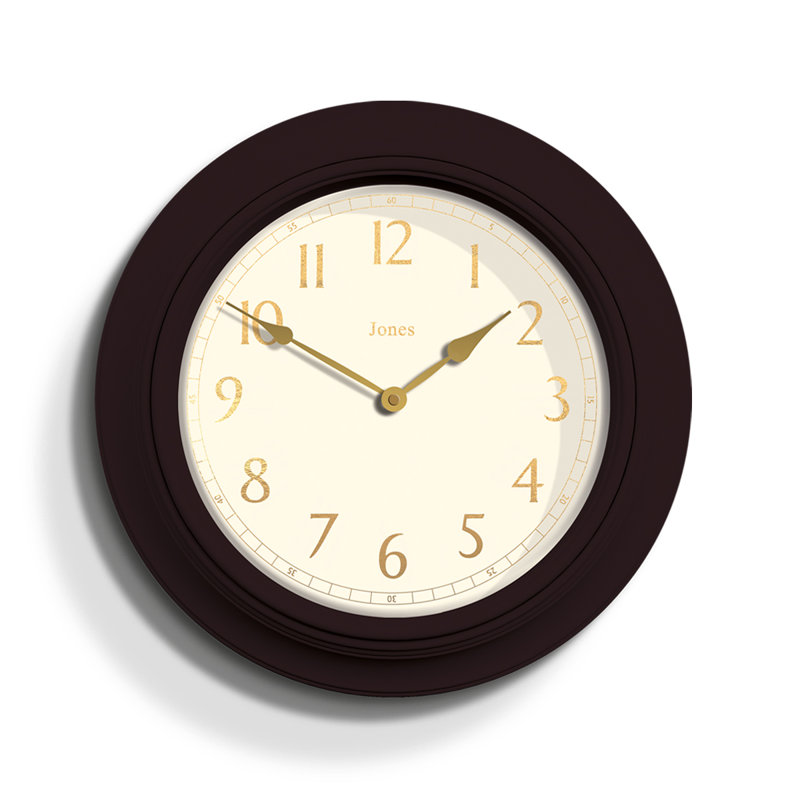 Acrylic Wall Clock, Mocha Brown