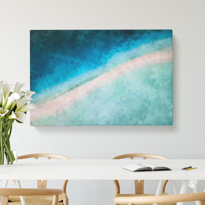 Kaafu Atoll Beach In The Maldives - Wrapped Canvas Painting, 50cm H x 76cm W x 3cm D
