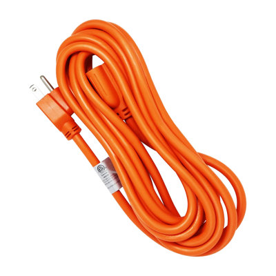 RAYOVAC® Indoor/Outdoor Extension Cord With SJTW Jacket, 15-Ft., Orange