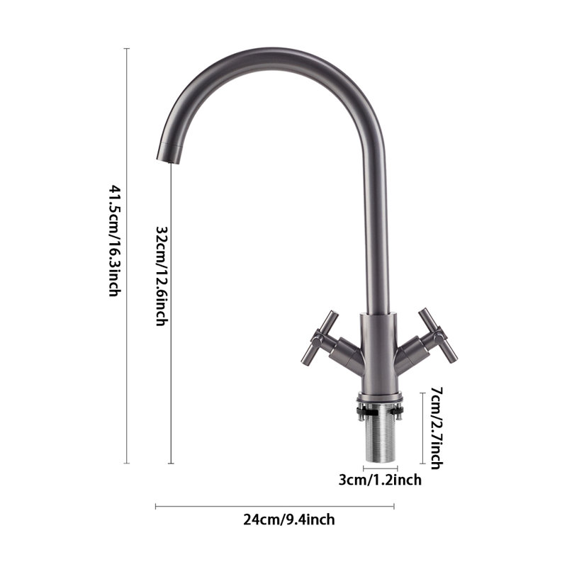 Fairmont Park Kitchen Faucet, Gray