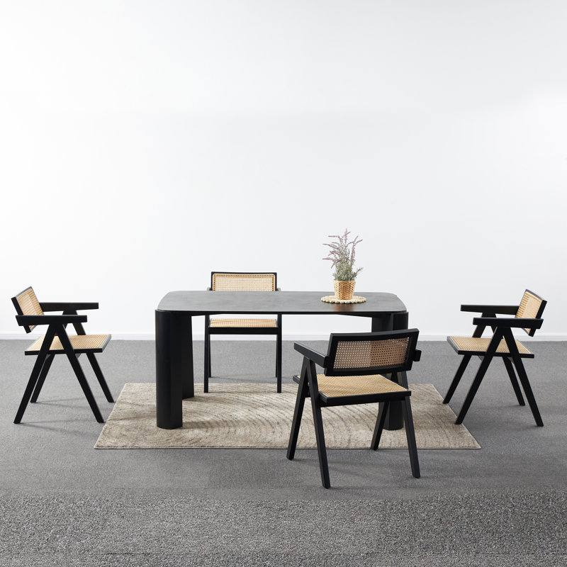 Vilas 48cm H Armchair, Black, Black