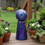 Support à billes de jardin en verre mosaïque mauve iridescent-598575545