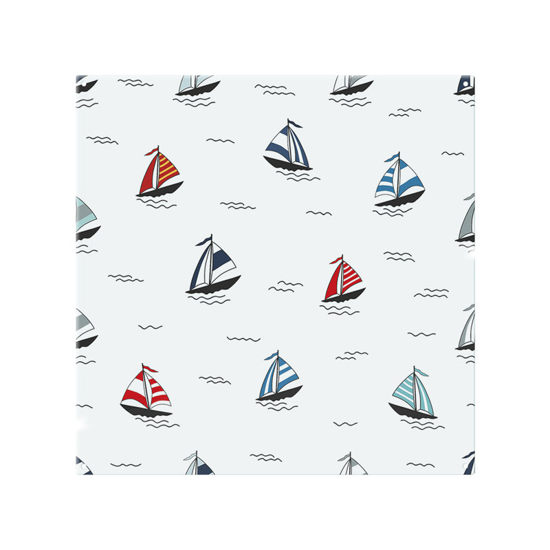 Sailboats Splash Back, 60cm L x 60cm W