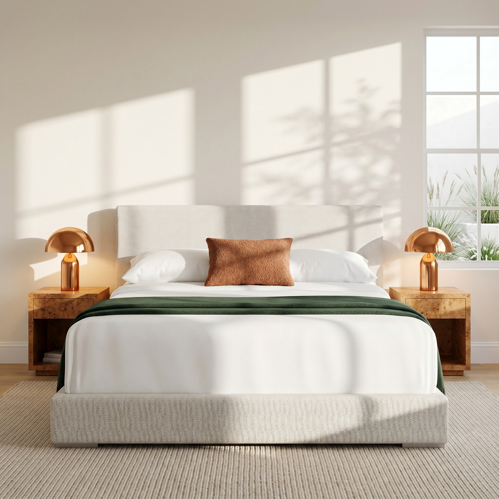 Stratum Upholstered Panel Bed, Queen