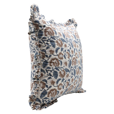 Housse de coussin en coton Floral