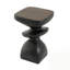 Table d'appoint abstraite à plusieurs niveaux MGO, table de bout sculpturale irrégulière, pré-assemblé non-KD, tabouret d'appoint moderne et intérieur pour l'extérieur