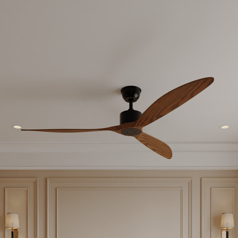 65" 3-Blade Ceiling Fan - 6 Speed Settings With Remote Control