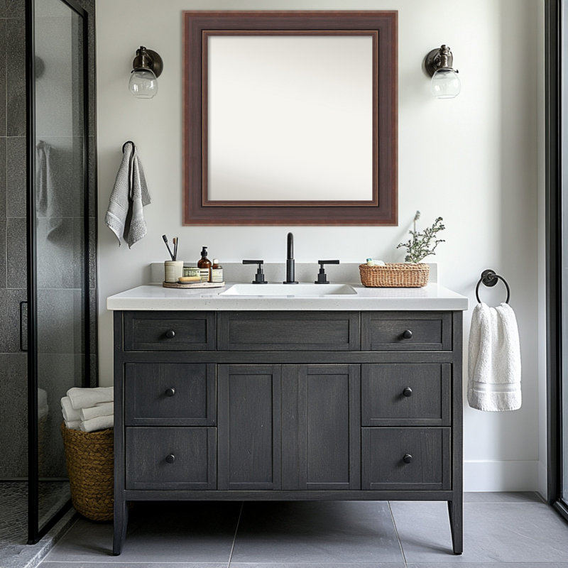 Miroir de salle de bain Moab, 33.5" x 33.5"
