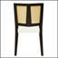 Ensemble de 2 chaises en rotin à dossier échelle de style Mid-Century avec revêtement en tissu pour plus de confort et de style-896286404